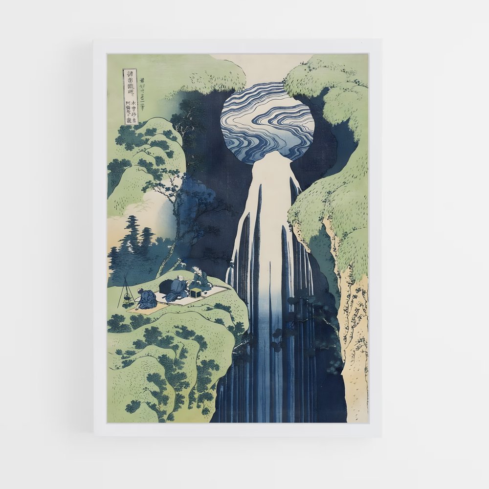 hokusai-2 cadre Blanc
