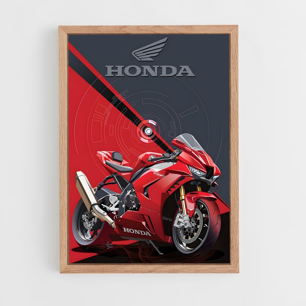 honda-moto-8 cadre Bois clair