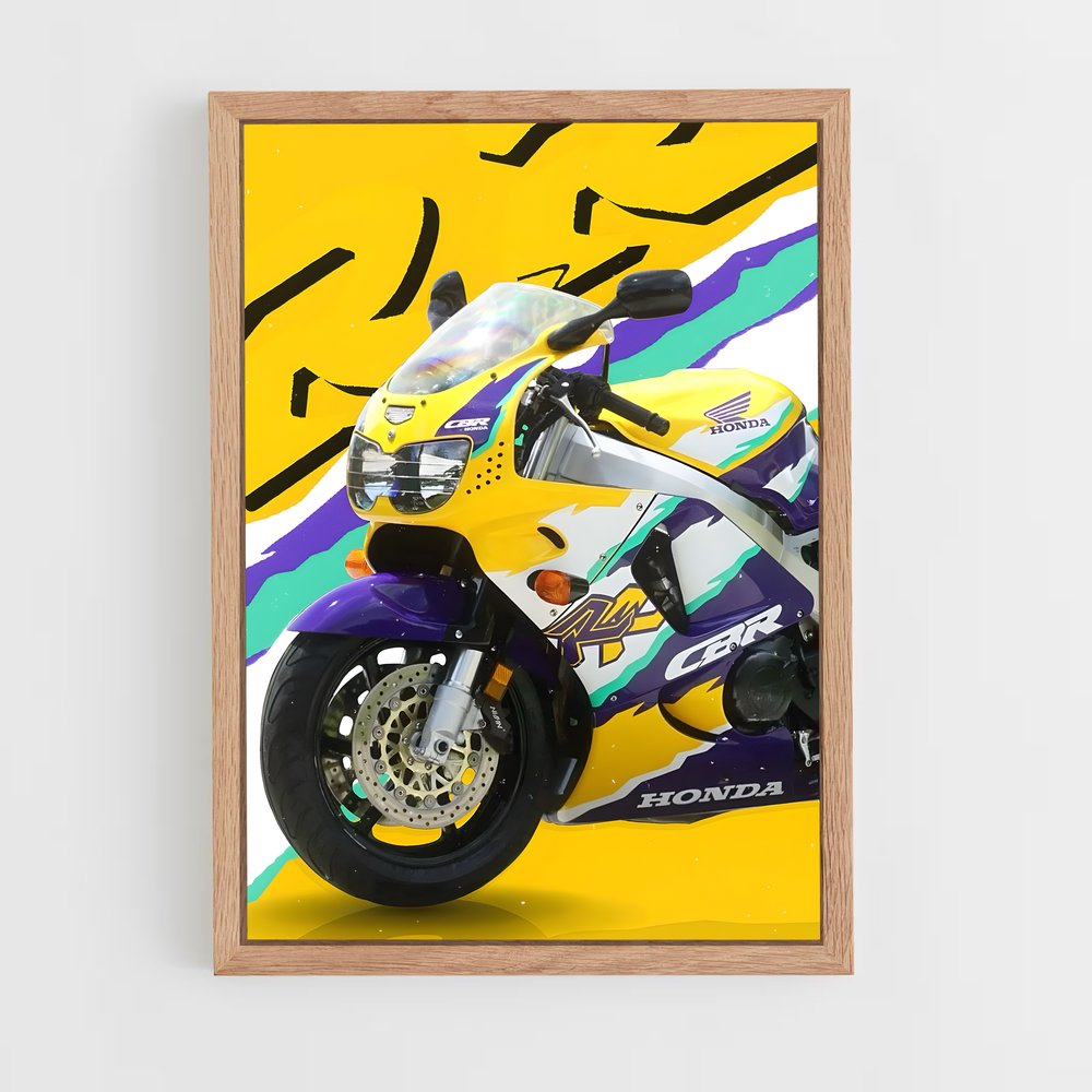 honda-moto-9 cadre Bois clair