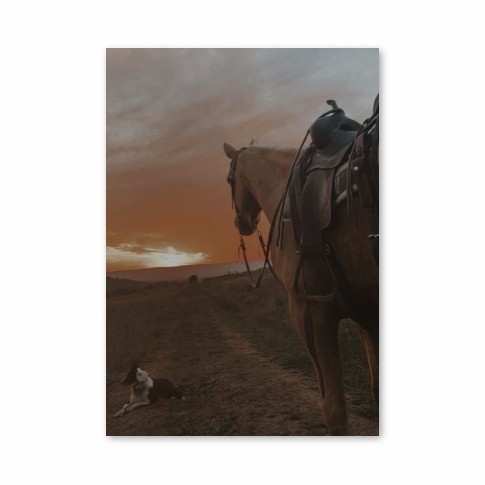 Póster Paseo a caballo