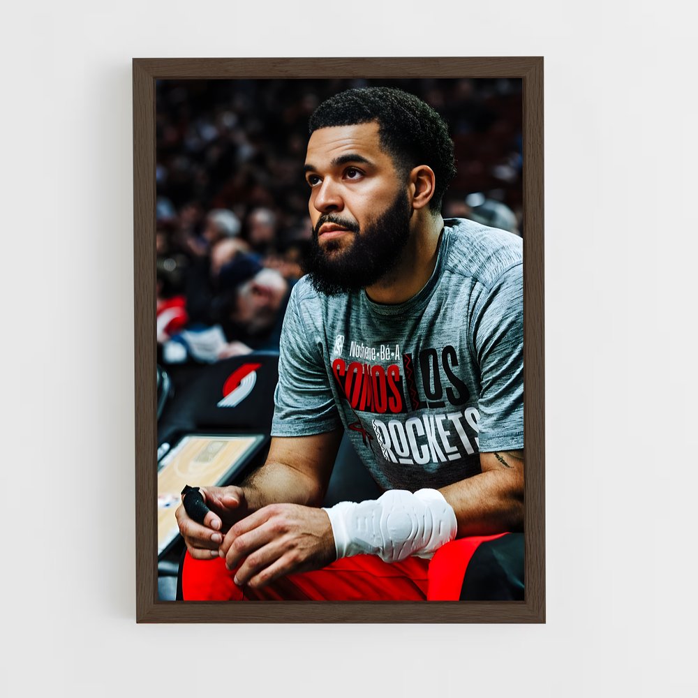 houston-rockets-14 cadre Bois foncé