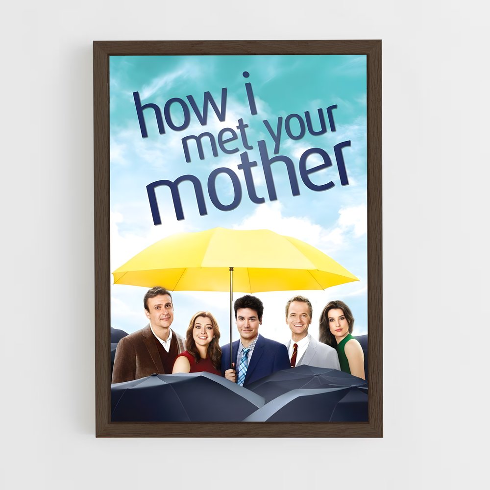 how-i-met-your-mother-1 cadre Bois foncé