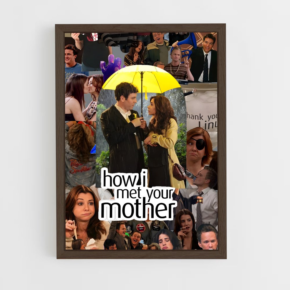 how-i-met-your-mother-11 cadre Bois foncé