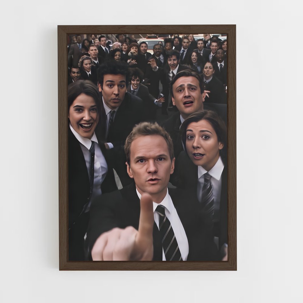 how-i-met-your-mother-12 cadre Bois foncé