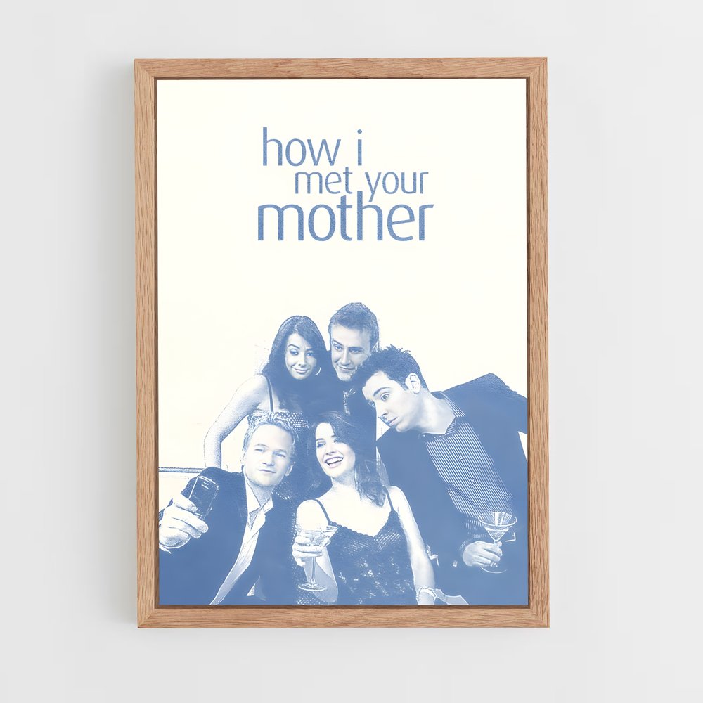 how-i-met-your-mother-4 cadre Bois clair
