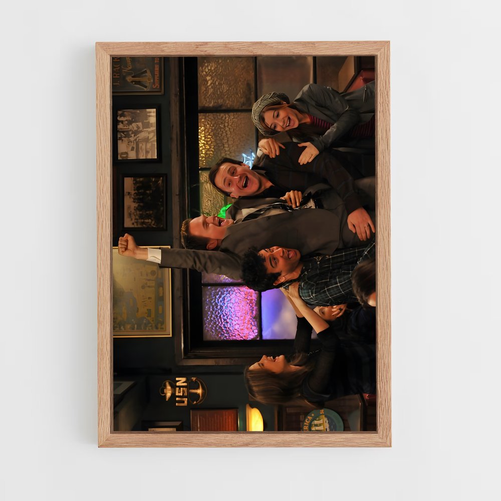 how-i-met-your-mother-6 cadre Bois clair