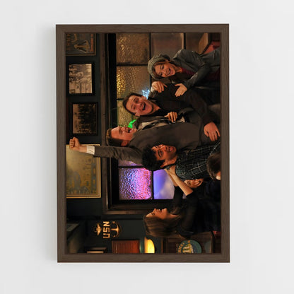how-i-met-your-mother-6 cadre Bois foncé