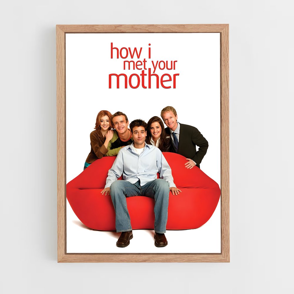 how-i-met-your-mother-7 cadre Bois clair
