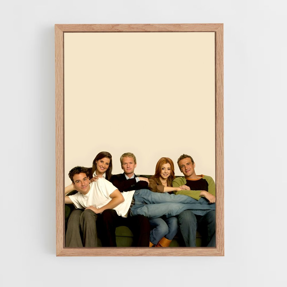 how-i-met-your-mother-8 cadre Bois clair