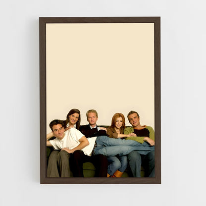 how-i-met-your-mother-8 cadre Bois foncé