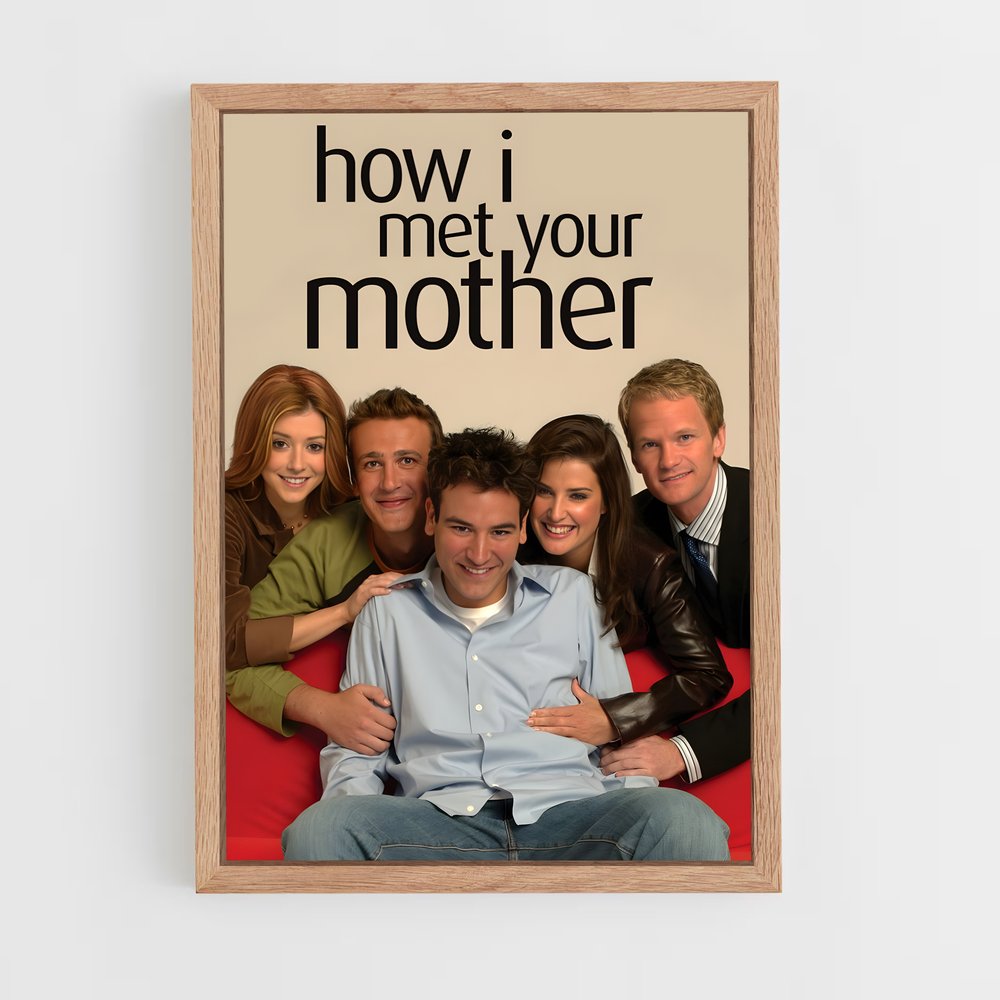 how-i-met-your-mother-9 cadre Bois clair