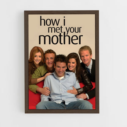how-i-met-your-mother-9 cadre Bois foncé