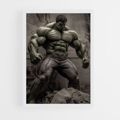 Póster Hulk realista