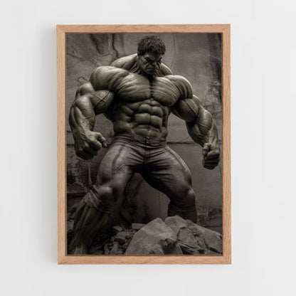 Póster Hulk realista