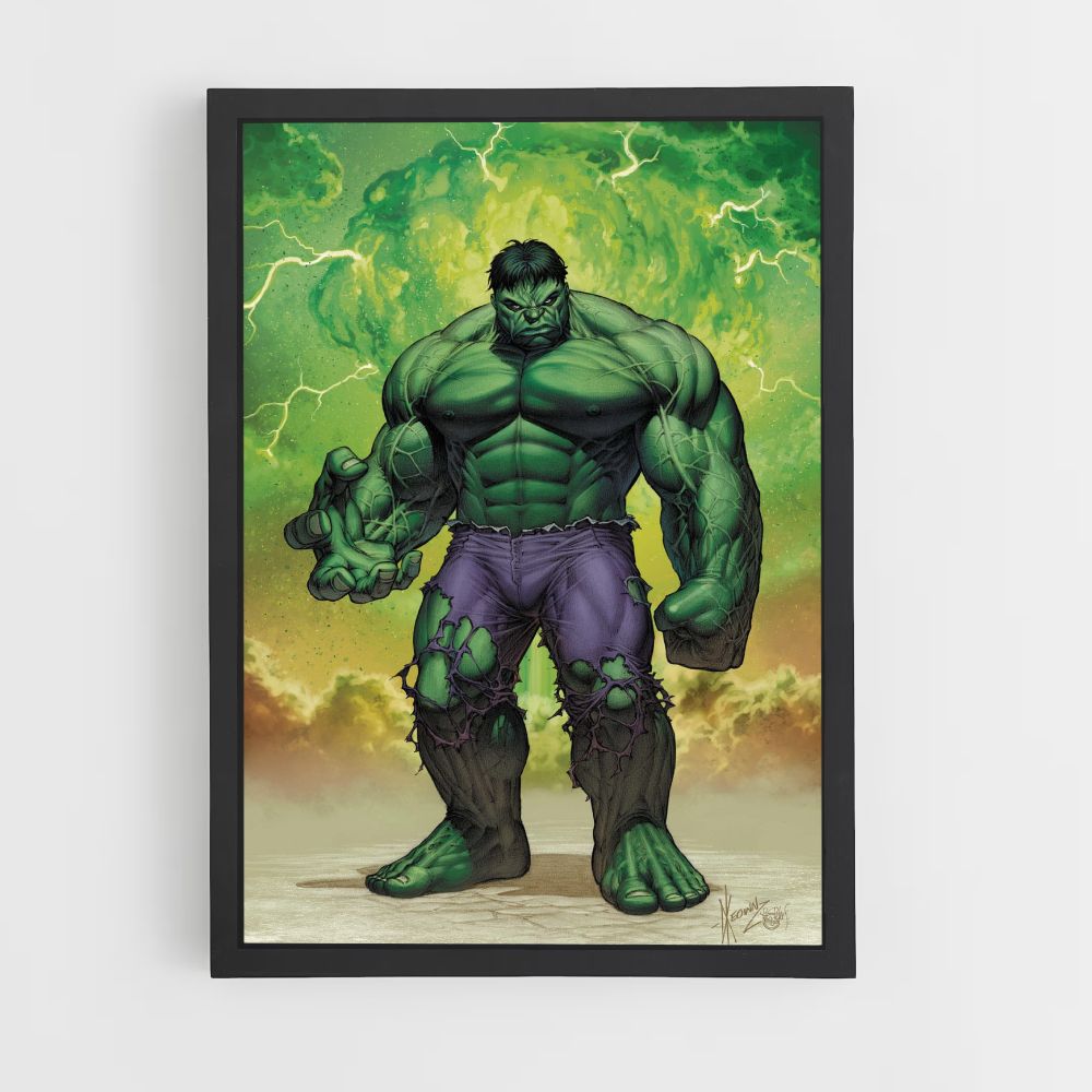 Cartel Hulk Dibujos Animados