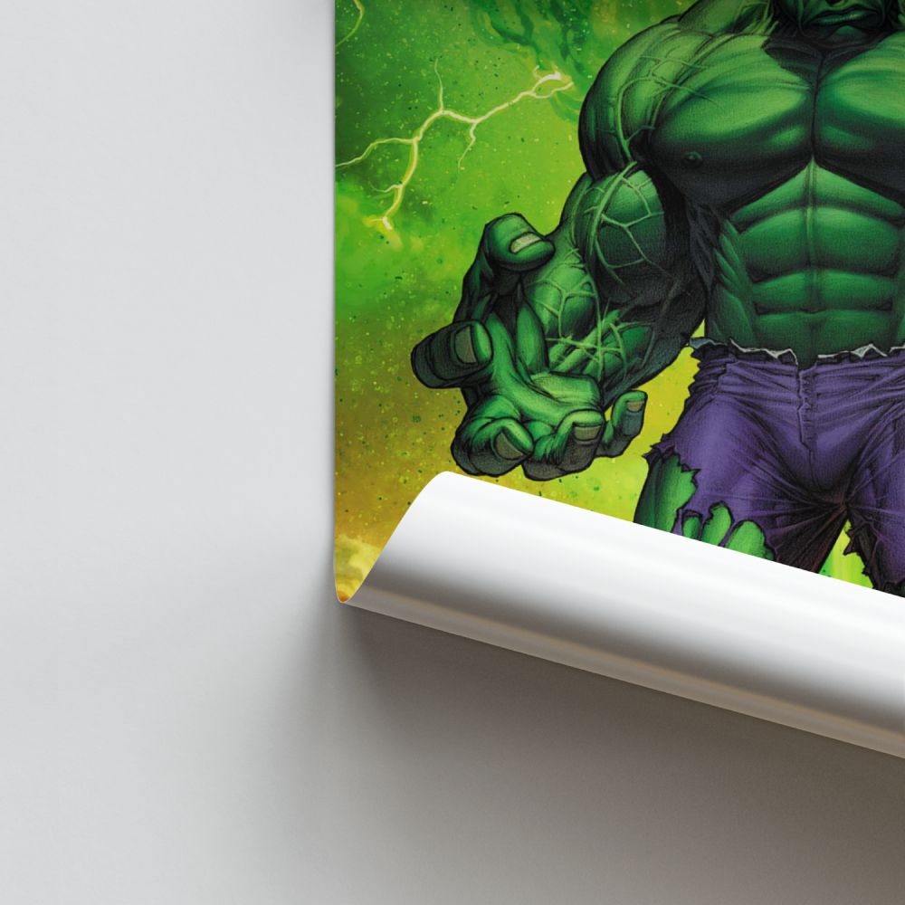 Cartel Hulk Dibujos Animados