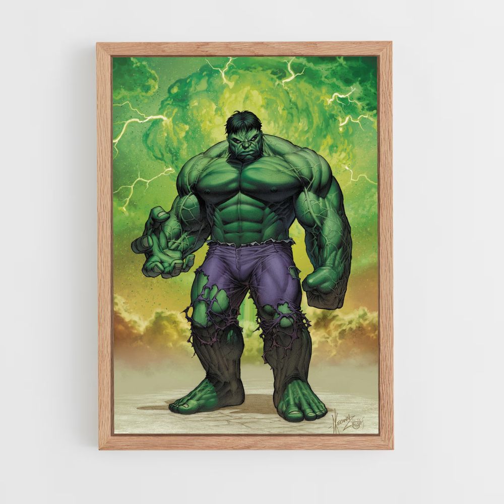 Cartel Hulk Dibujos Animados