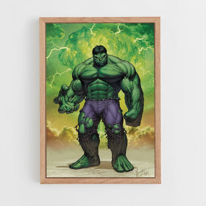 Cartel Hulk Dibujos Animados