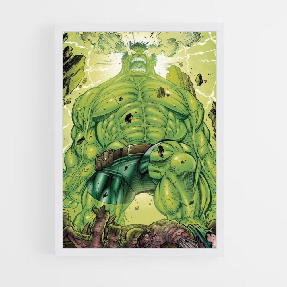 Póster Hulk radiactivo