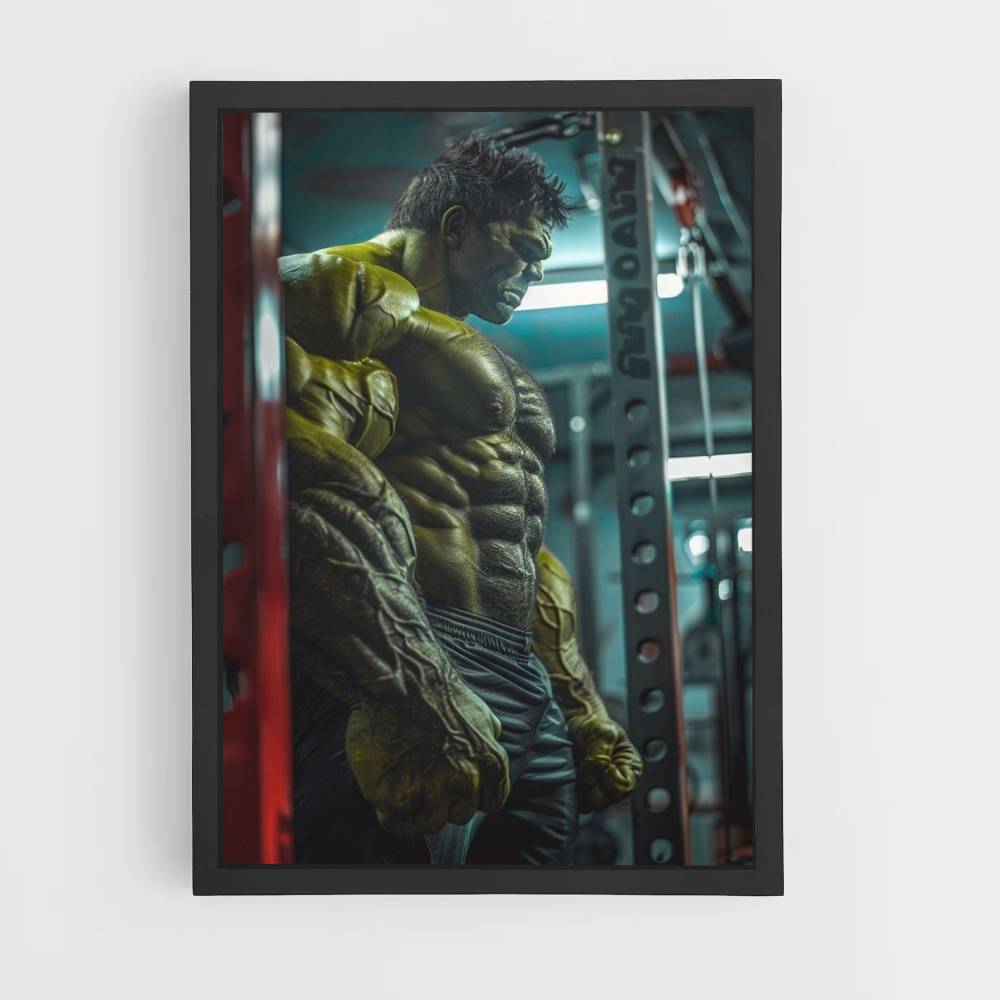 Póster Hulk Culturismo