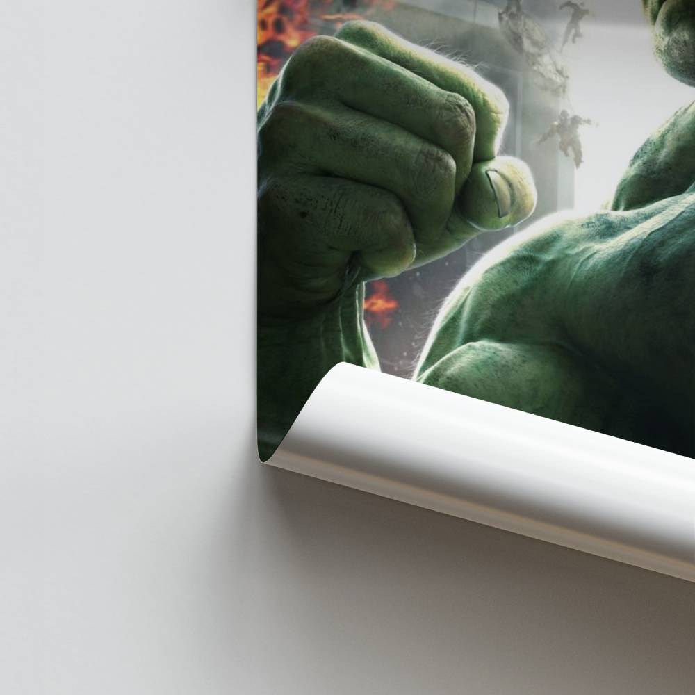 Póster Pelea de Hulk