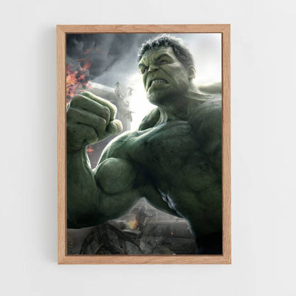 Póster Pelea de Hulk