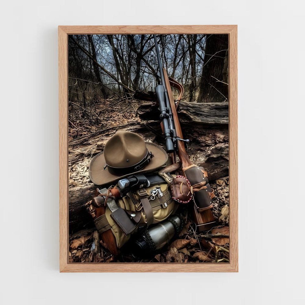 hunter-6 cadre Bois clair