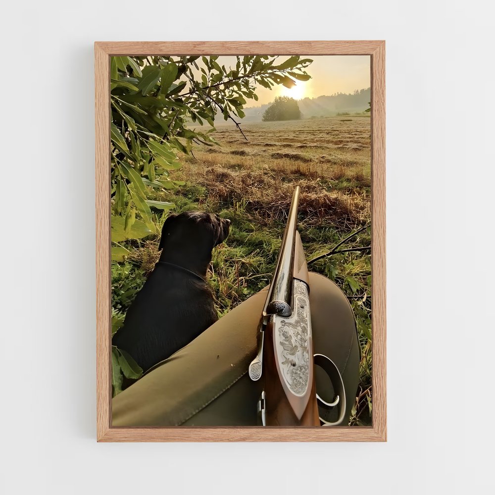 hunter-8 cadre Bois clair