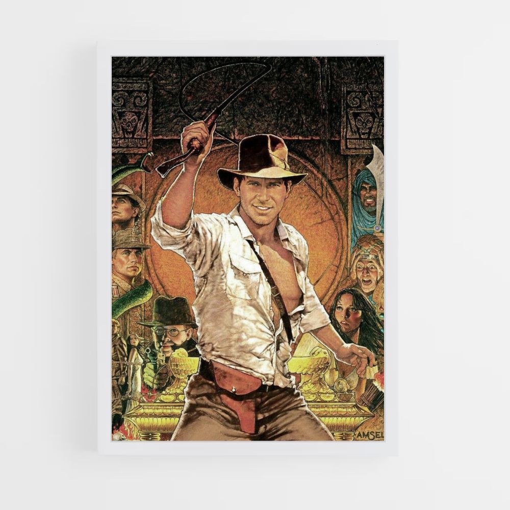 Póster Indiana Jones Dibujo