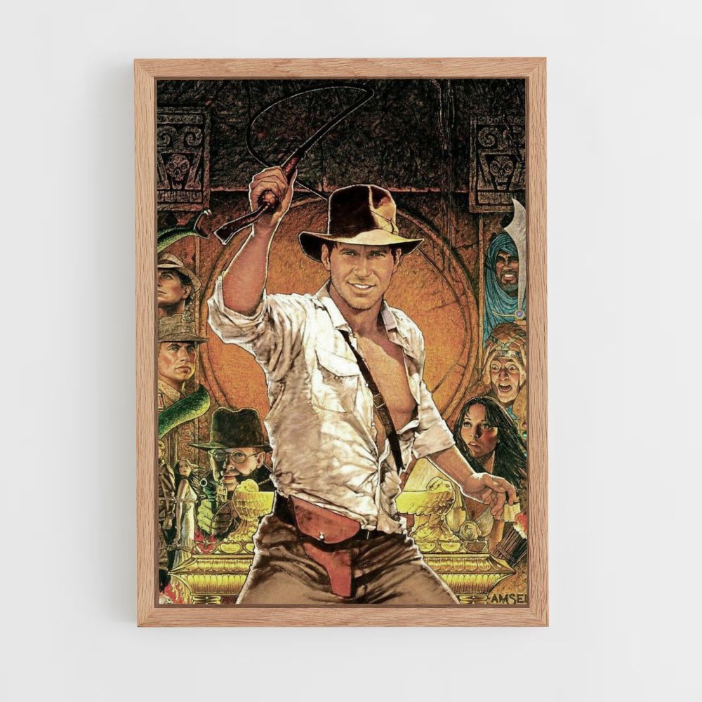 Póster Indiana Jones Dibujo