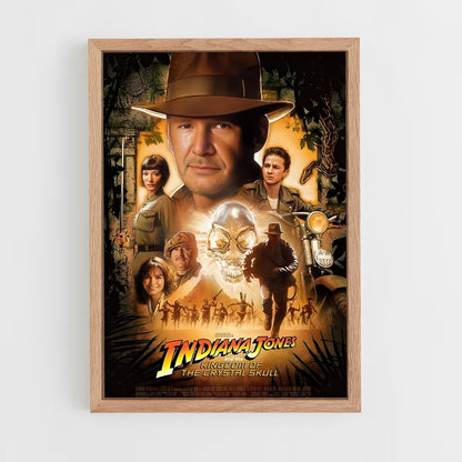 indiana-jones-3 cadre Bois clair