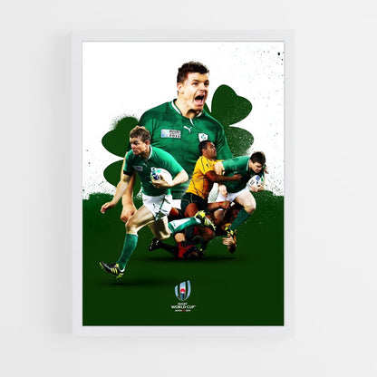 ireland-rugby-8 cadre Blanc