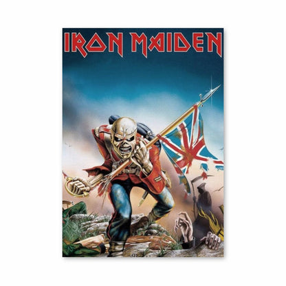 Póster Bandera Inglesa Iron Maiden