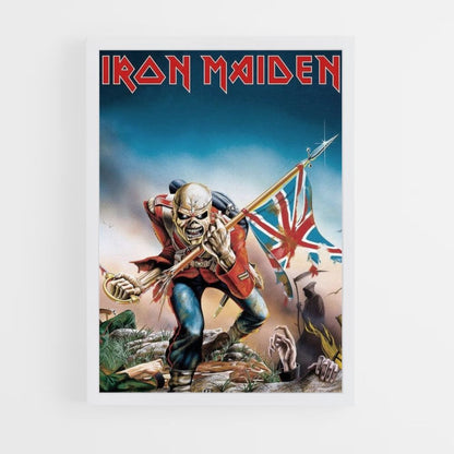 Póster Bandera Inglesa Iron Maiden