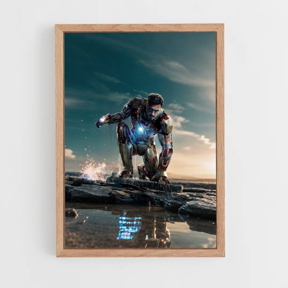 Póster El aterrizaje de Iron Man