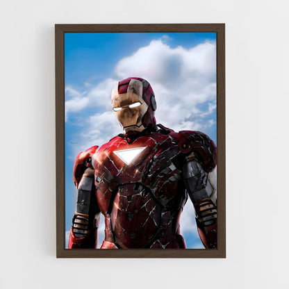 iron-man-14 cadre Bois foncé