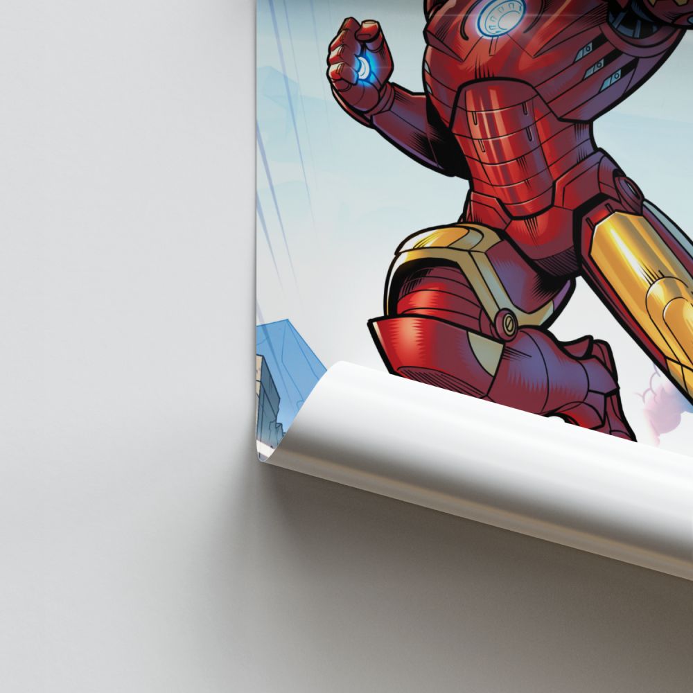 Cartel Iron Man Cómics