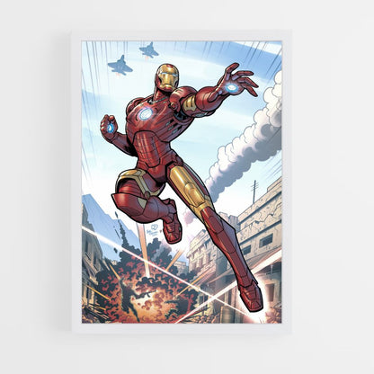 Cartel Iron Man Cómics