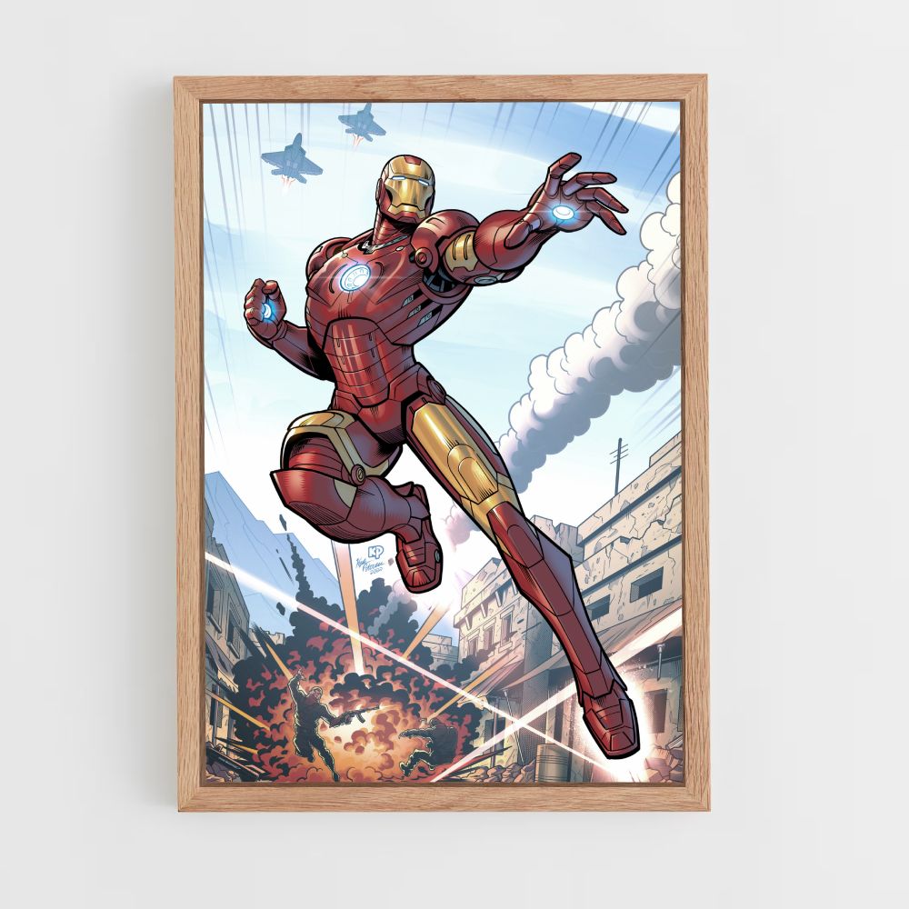 Cartel Iron Man Cómics