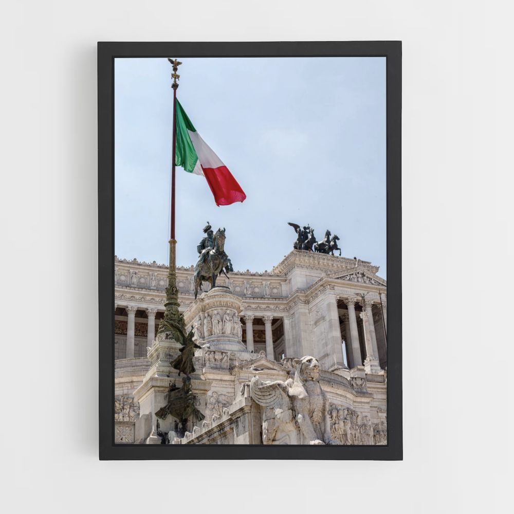 Bandera italiana Póster