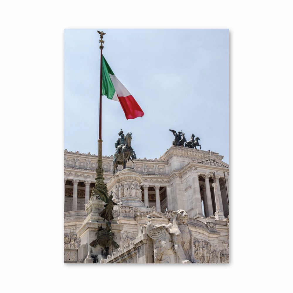 Bandera italiana Póster