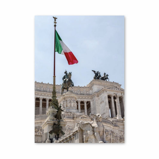 Bandera italiana Póster