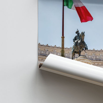 Bandera italiana Póster