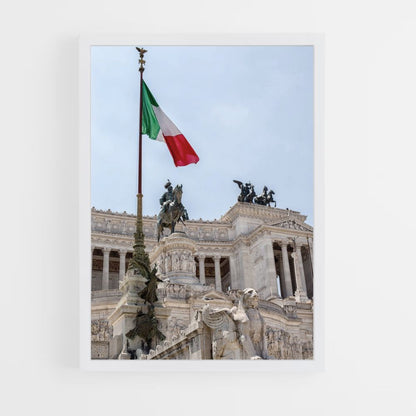 Bandera italiana Póster