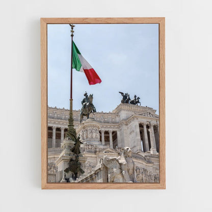 Bandera italiana Póster