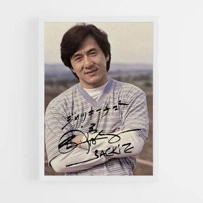 Póster Jackie Chan Autógrafo