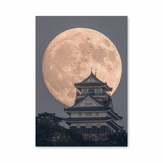 Póster Japón Templo Luna