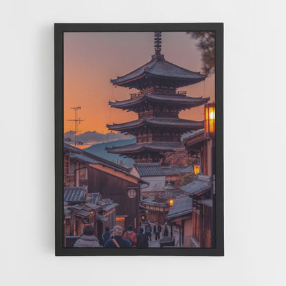 Póster Templo de Japón