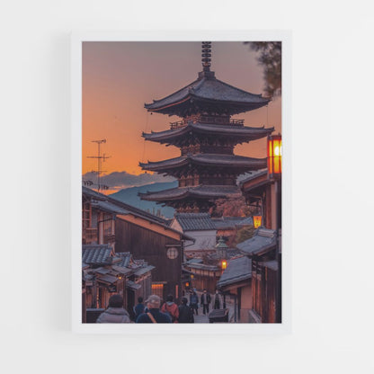 Póster Templo de Japón