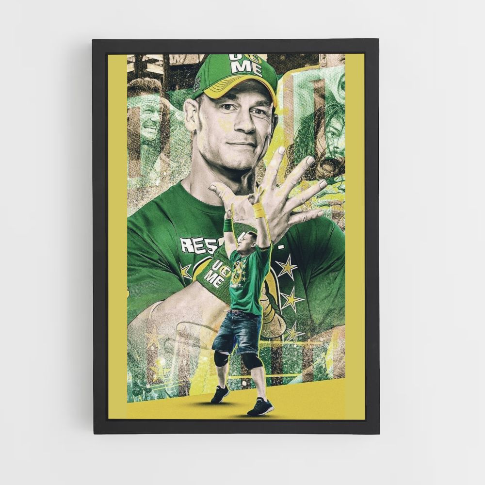 Cartel John Cena Verde